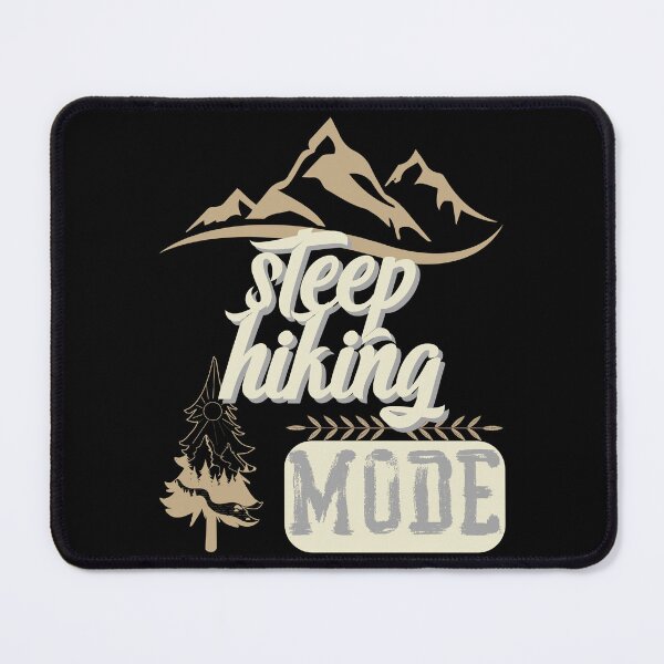 Item preview, steep hiking mode, forest river sun inside tree pine designed and sold by movie-popcorn.