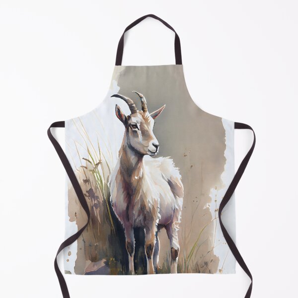Item preview, Watercolor Billy Goat in a Pasture designed and sold by CGSGraphics.