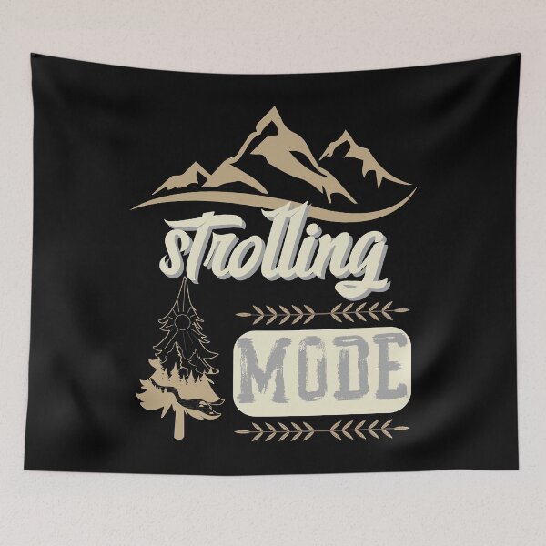 Item preview, strolling mode, forest river sun inside tree pine designed and sold by movie-popcorn.
