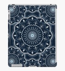 Black White Blue Mandala iPad Case/Skin