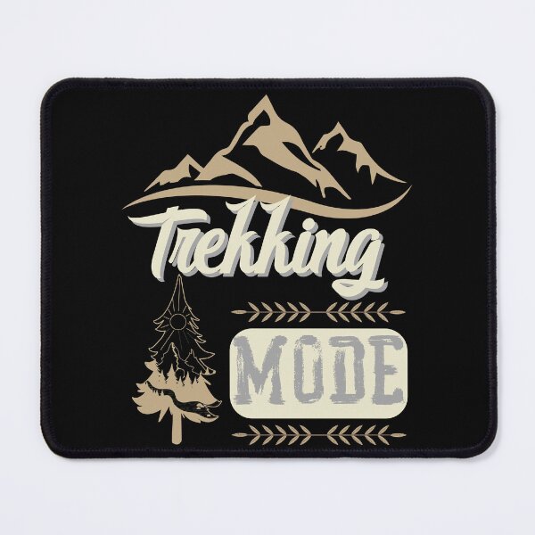 Item preview, trekking mode, forest river sun inside tree pine designed and sold by movie-popcorn.