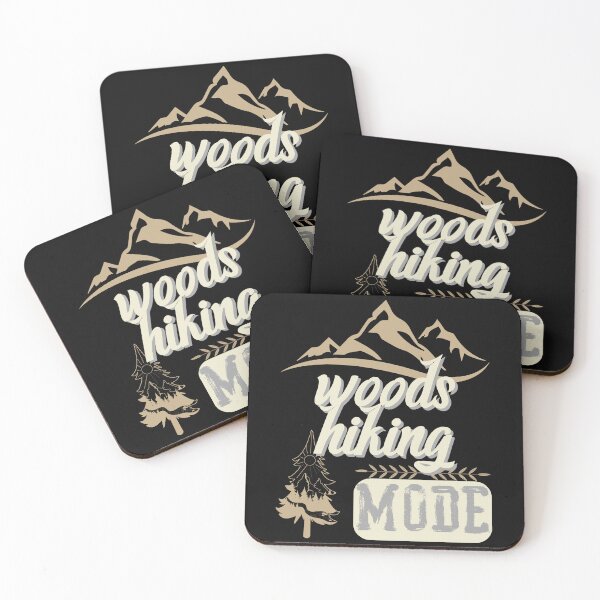 Item preview, woods hiking mode, forest river sun inside tree pine designed and sold by movie-popcorn.