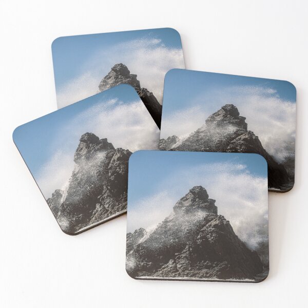 Item preview, Salt Spray Over Sea Stacks at Harris Beach State Park in Oregon designed and sold by SeaChangeDesign.
