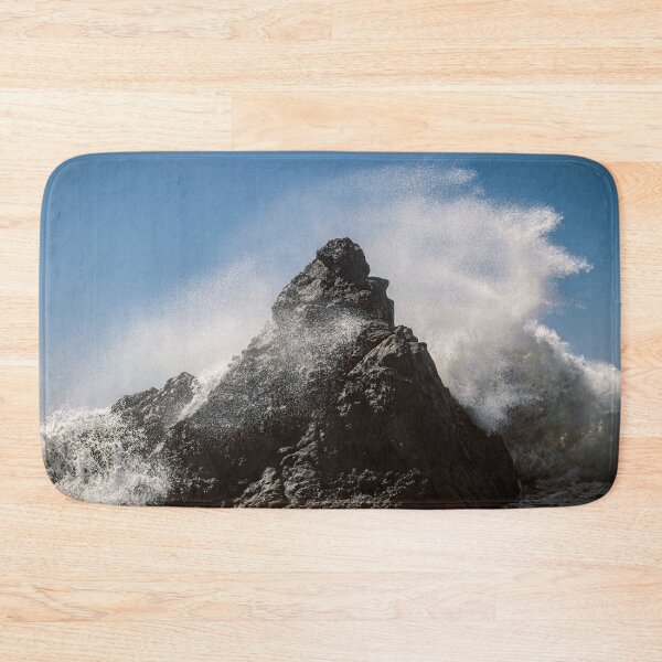 Item preview, Salt Spray Over Sea Stacks at Harris Beach State Park in Oregon designed and sold by SeaChangeDesign.