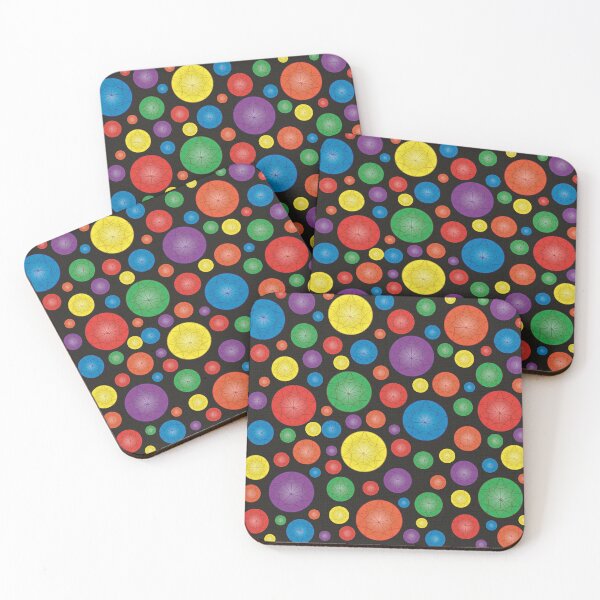 Item preview, Rainbow Jewels On Black designed and sold by ColorZoo.