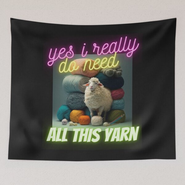 Item preview, yes i really do need all this yarn designed and sold by Tarikbouchmal.