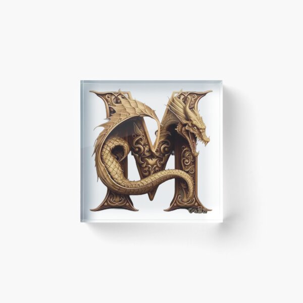 Item preview, letter m dragon designed and sold by Bilexpress.