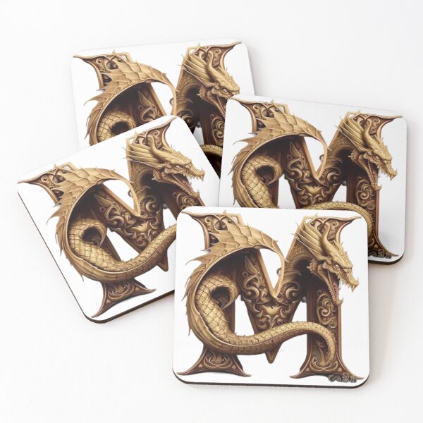 Item preview, letter m dragon designed and sold by Bilexpress.
