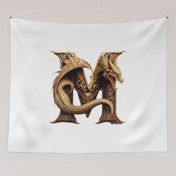Item preview, letter m dragon designed and sold by Bilexpress.
