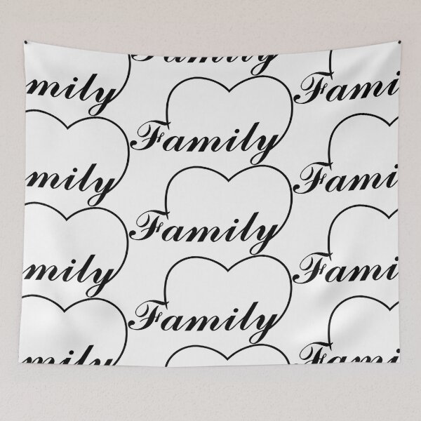 Item preview, Family is Love heart - in black designed and sold by SunnyDazDesign.