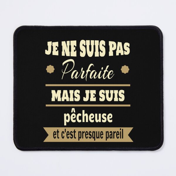 Item preview, Gift not perfect but fisherwoman fishing humor designed and sold by la-petite-folie.