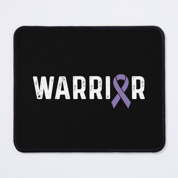 Item preview, Hodgkin Lymphoma Awareness Purple Ribbon Warrior designed and sold by CancerMerch.