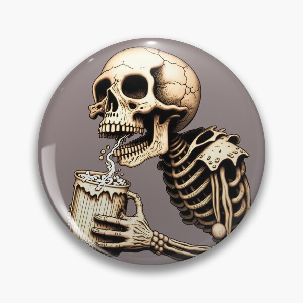 Item preview, Drunk skull designed and sold by AreteSticker.