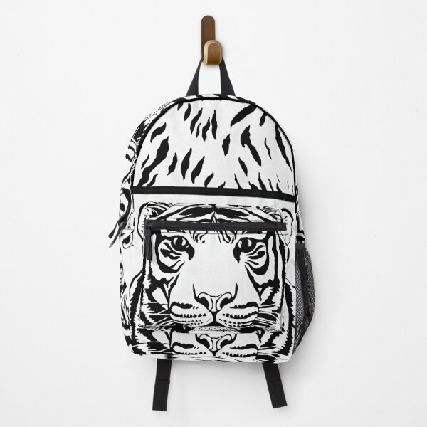 Item preview, Symmetrical Black and White Tiger Face designed and sold by PersoPrints.