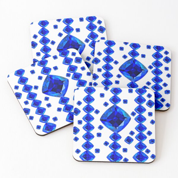 Item preview, BLUE SAPPHIRE OCTOBER BIRTHSTONE PATTERN GEMS designed and sold by sharlesart.
