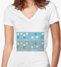 Winter Tales Women's Fitted V-Neck T-Shirt
