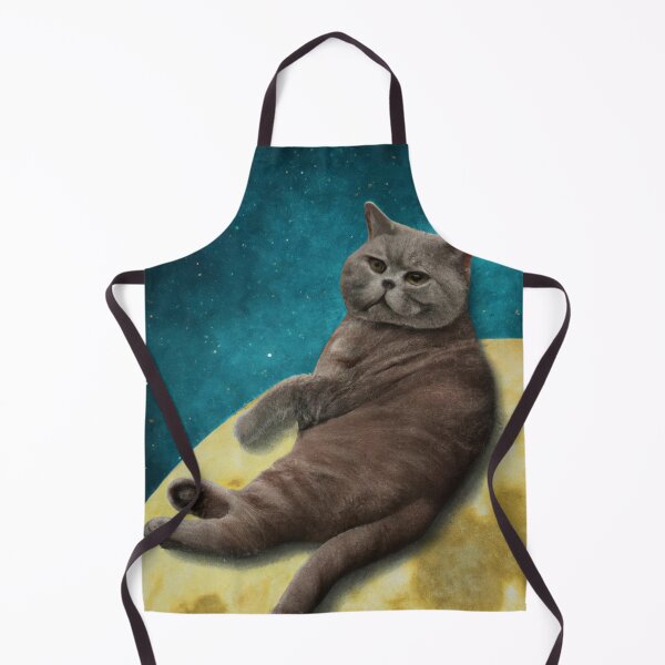 Item preview, British Cat chilling on the Moon, digital art AI designed and sold by Martin Jay.
