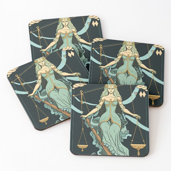 Item preview, Libra Tarot Card Style Art designed and sold by ThatsTheStyle.