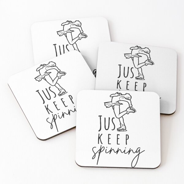 Item preview, Just Keep Spinning-  Ice skating Lovers White designed and sold by SiYDesigns.