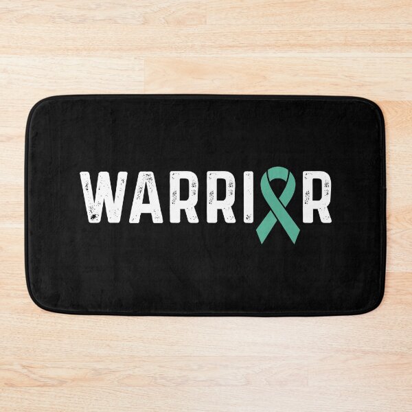 Item preview, Ovarian Cancer Awareness Teal Ribbon Warrior  designed and sold by CancerMerch.