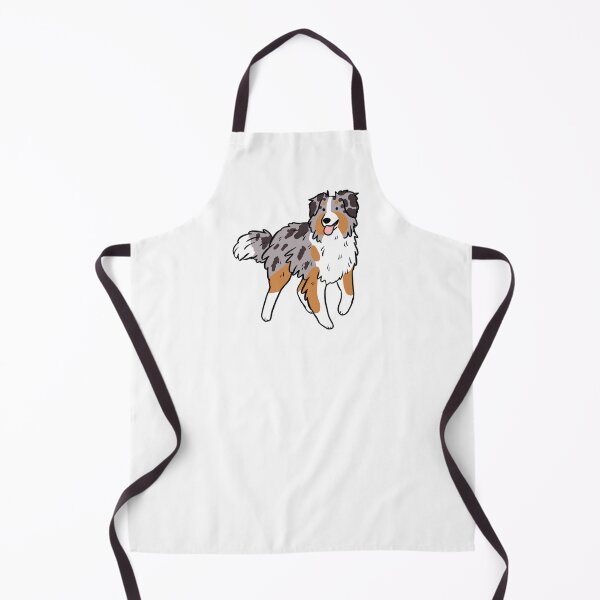 Item preview, Australian shepherd cute illustration blue merle designed and sold by Yarafantasyart.