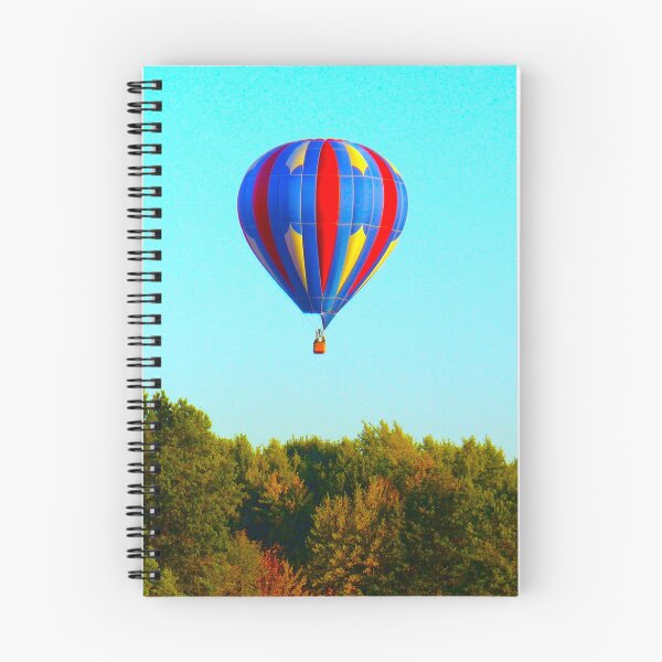 Item preview, Colorful Hot Air Balloon Over Changing Trees designed and sold by klhmmh.