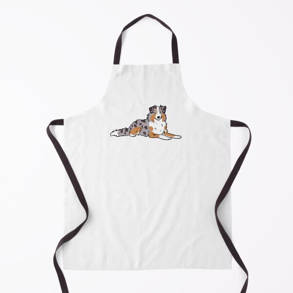 Item preview, Australian shepherd cute illustration blue merle designed and sold by Yarafantasyart.