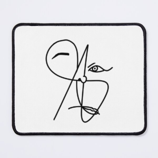 Item preview, Abstract Line Face designed and sold by jubble-designs1.