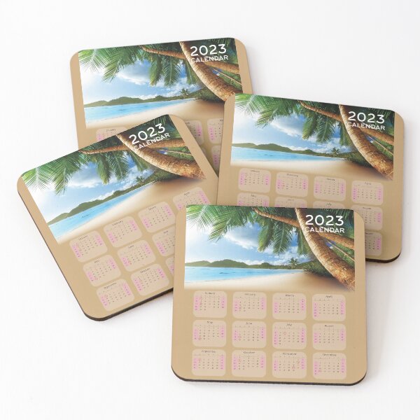 Item preview, 2023 Tropical Island Calendar designed and sold by designartmed.