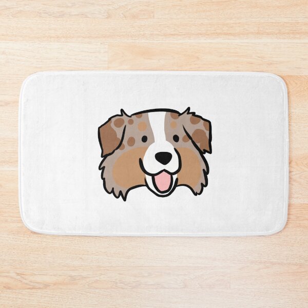 Item preview, Australian shepherd face cute illustration - red merle australian shepherd designed and sold by Yarafantasyart.