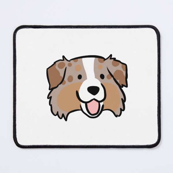 Item preview, Australian shepherd face cute illustration - red merle australian shepherd designed and sold by Yarafantasyart.