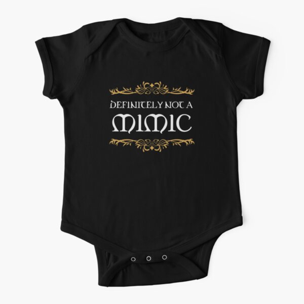 Definitely not a Mimic Tabletop RPG Addict Short Sleeve Baby One-Piece