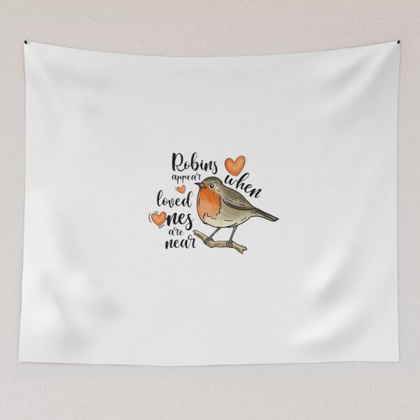 Item preview, Robins Appear When Loved Ones Are Near&Cushion Covers designed and sold by Sophistical.