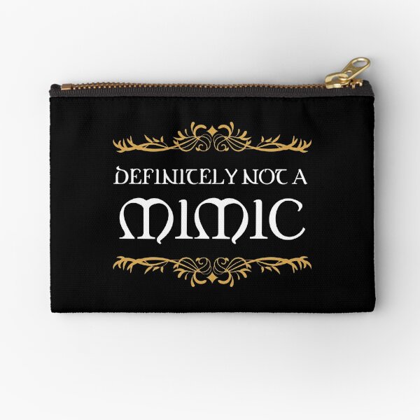 Definitely not a Mimic Tabletop RPG Addict Zipper Pouch