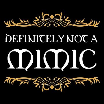 Artwork thumbnail, Definitely not a Mimic Tabletop RPG Addict by pixeptional
