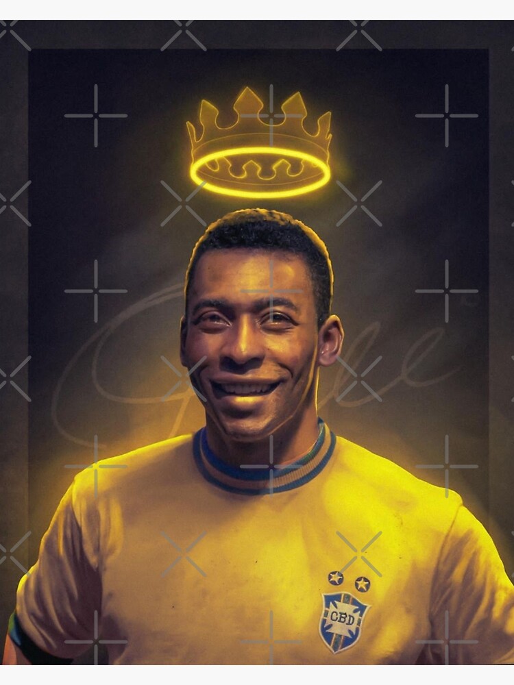 Pele King Of Soccer Brazil Sticker For Sale By Leomoya Redbubble