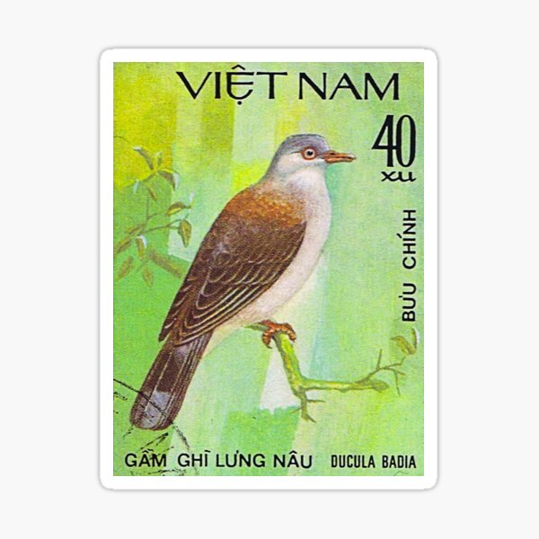 Item preview, Viet Nam Pigeon Postage Stamp designed and sold by StampLand.