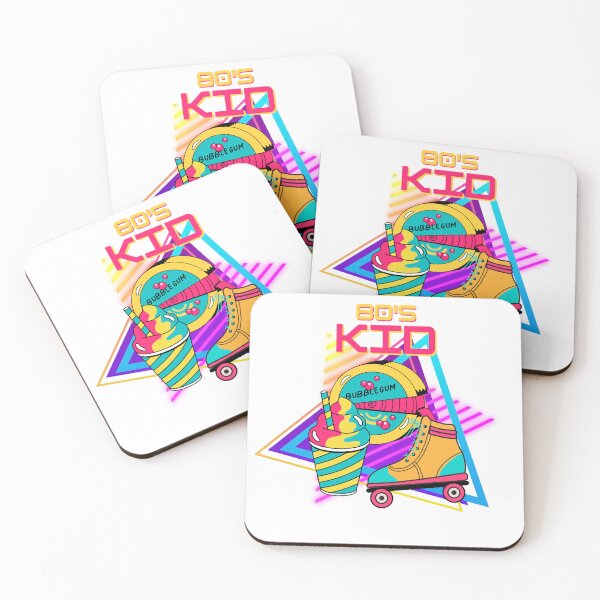 Item preview, 80s Kid Design with roller skates, ice cream and bubble gum designed and sold by ColorCube1.