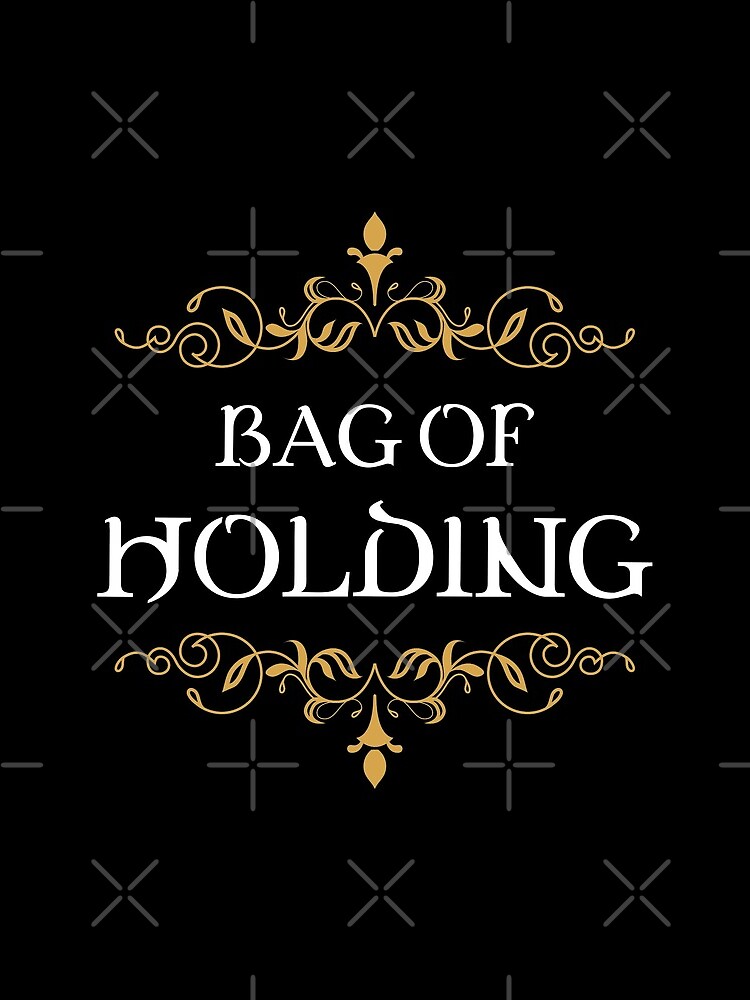 Artwork view, Bag of Holding Tabletop RPG Addict designed and sold by pixeptional