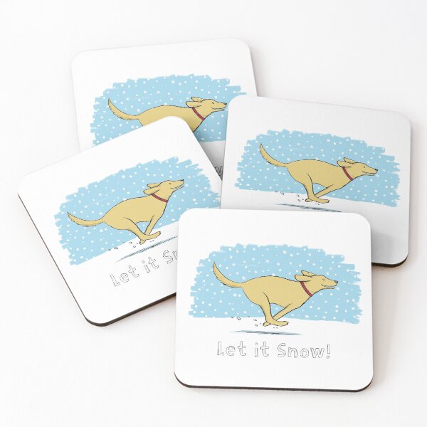 Item preview, Snow Dog Holiday - Yellow Lab designed and sold by Jenn Inashvili.