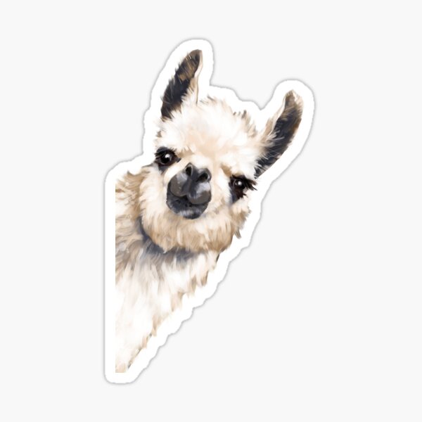 Sneaky Llama Sticker