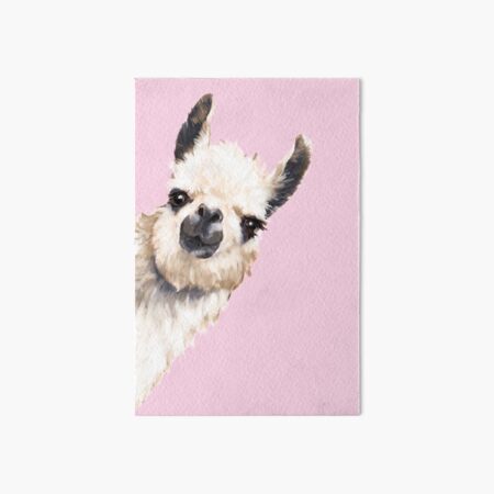 Sneaky Llama Art Board Print