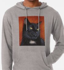black cat kitten Lightweight Hoodie
