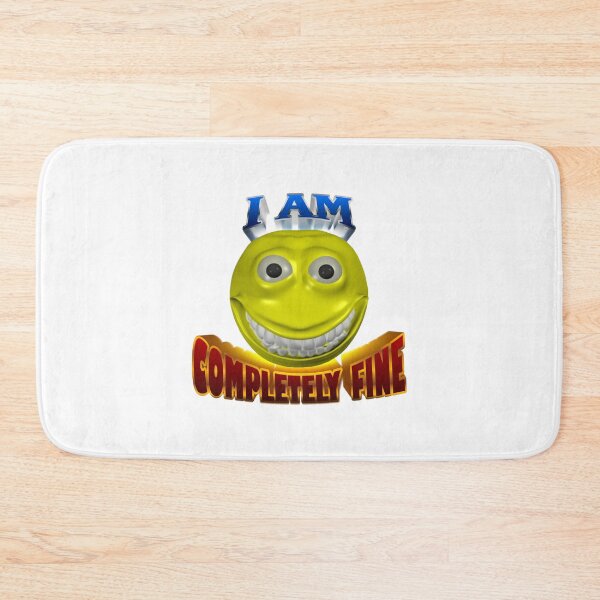 Item preview, I am completely fine cursed smiley face designed and sold by snazzyseagull.