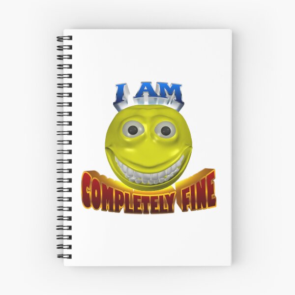 Item preview, I am completely fine cursed smiley face designed and sold by snazzyseagull.