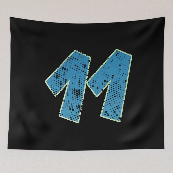 Item preview, Blue Number Shine-eleven designed and sold by TVstuff.