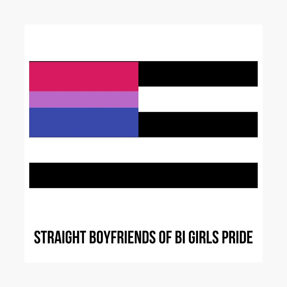 straight boyfriends of bi girls pride flag