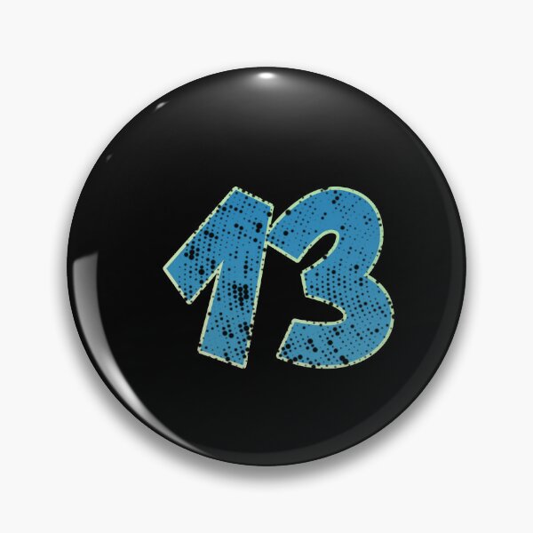 Item preview, Blue Number Shine-thirteen designed and sold by TVstuff.
