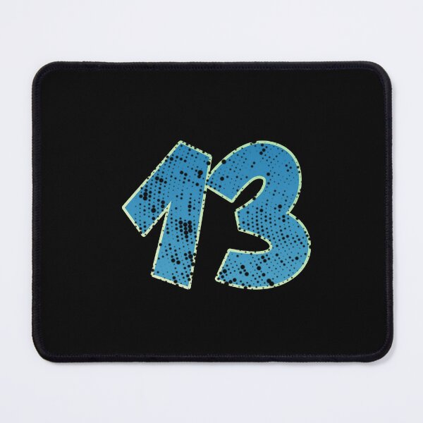 Item preview, Blue Number Shine-thirteen designed and sold by TVstuff.
