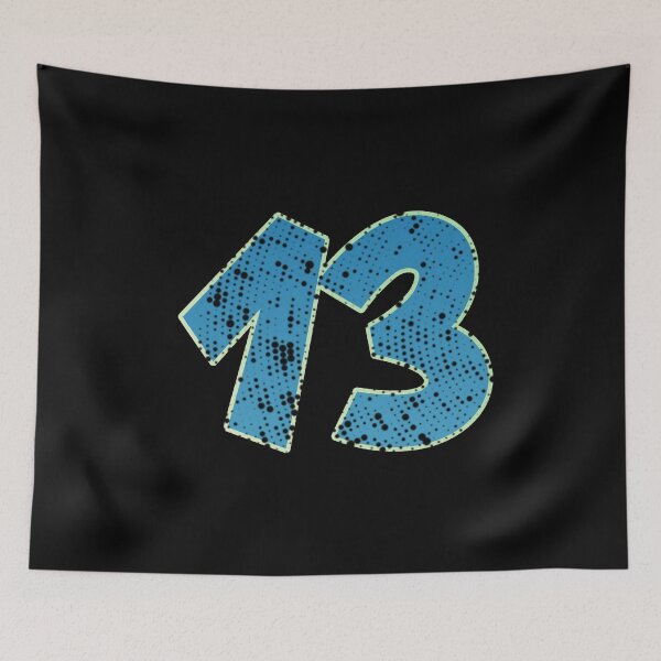 Item preview, Blue Number Shine-thirteen designed and sold by TVstuff.